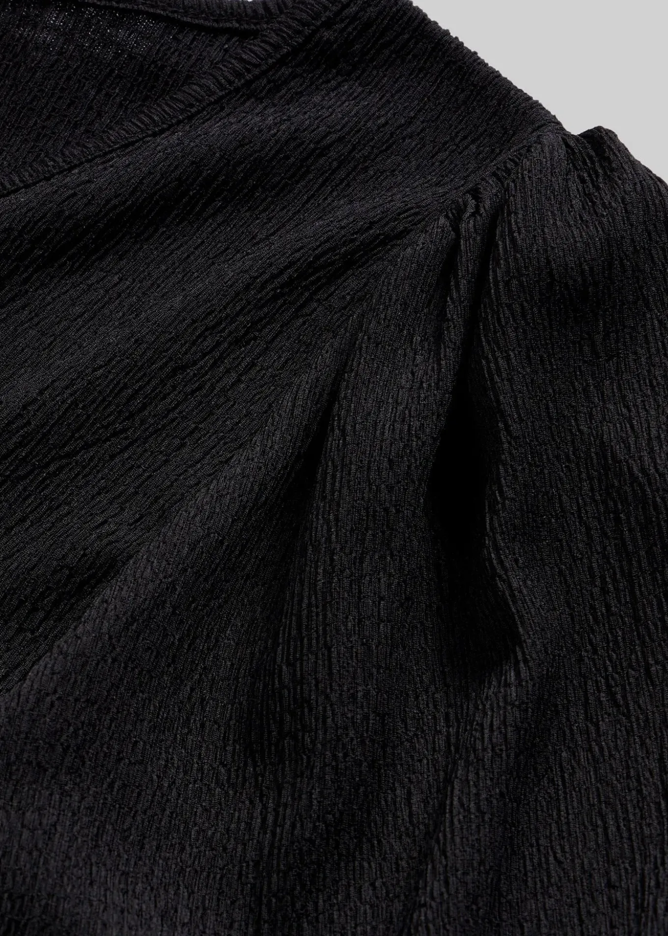 Blouse en jersey crêpe texturé