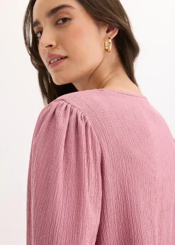 Blouse en jersey crêpe texturé