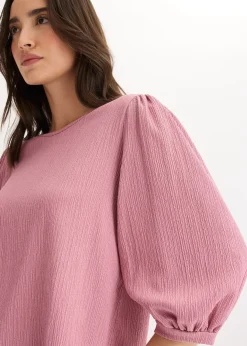 Blouse en jersey crêpe texturé