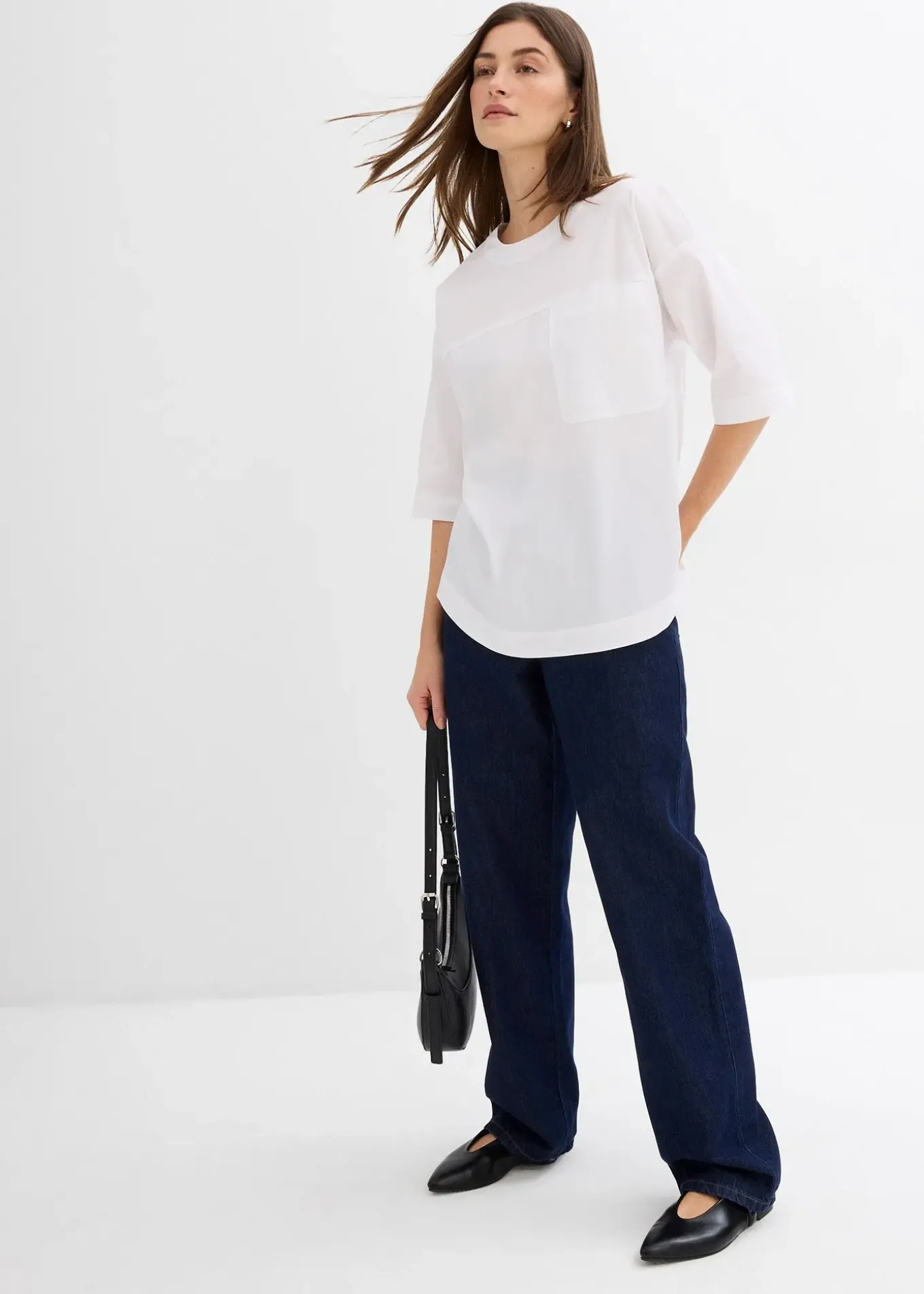 Blouse en jersey oversize