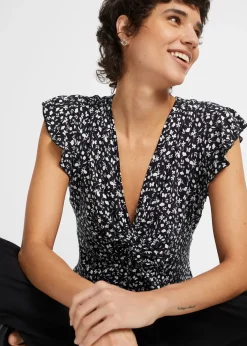 Blouse en jersey viscose extensible