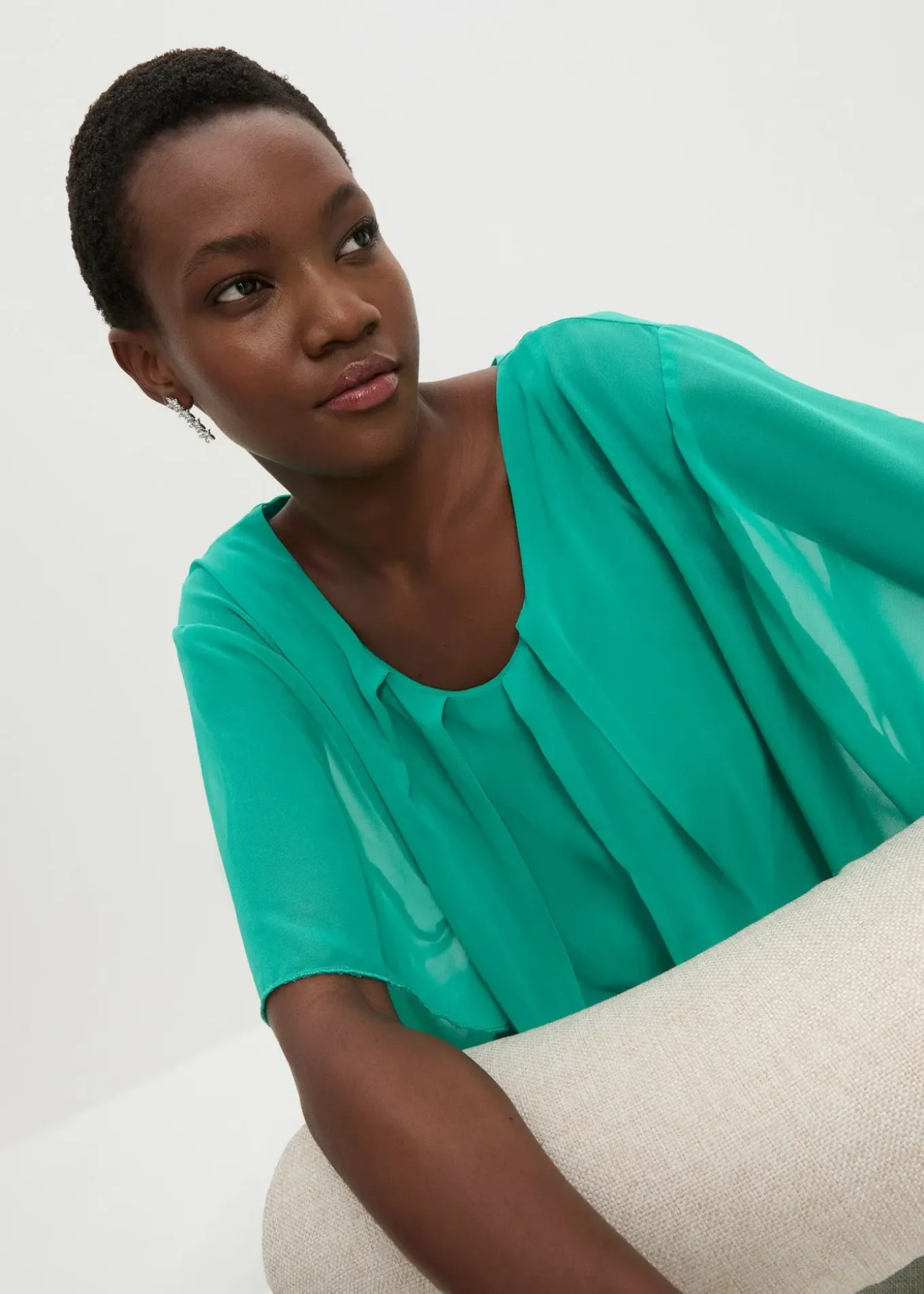 Blouse en mousseline