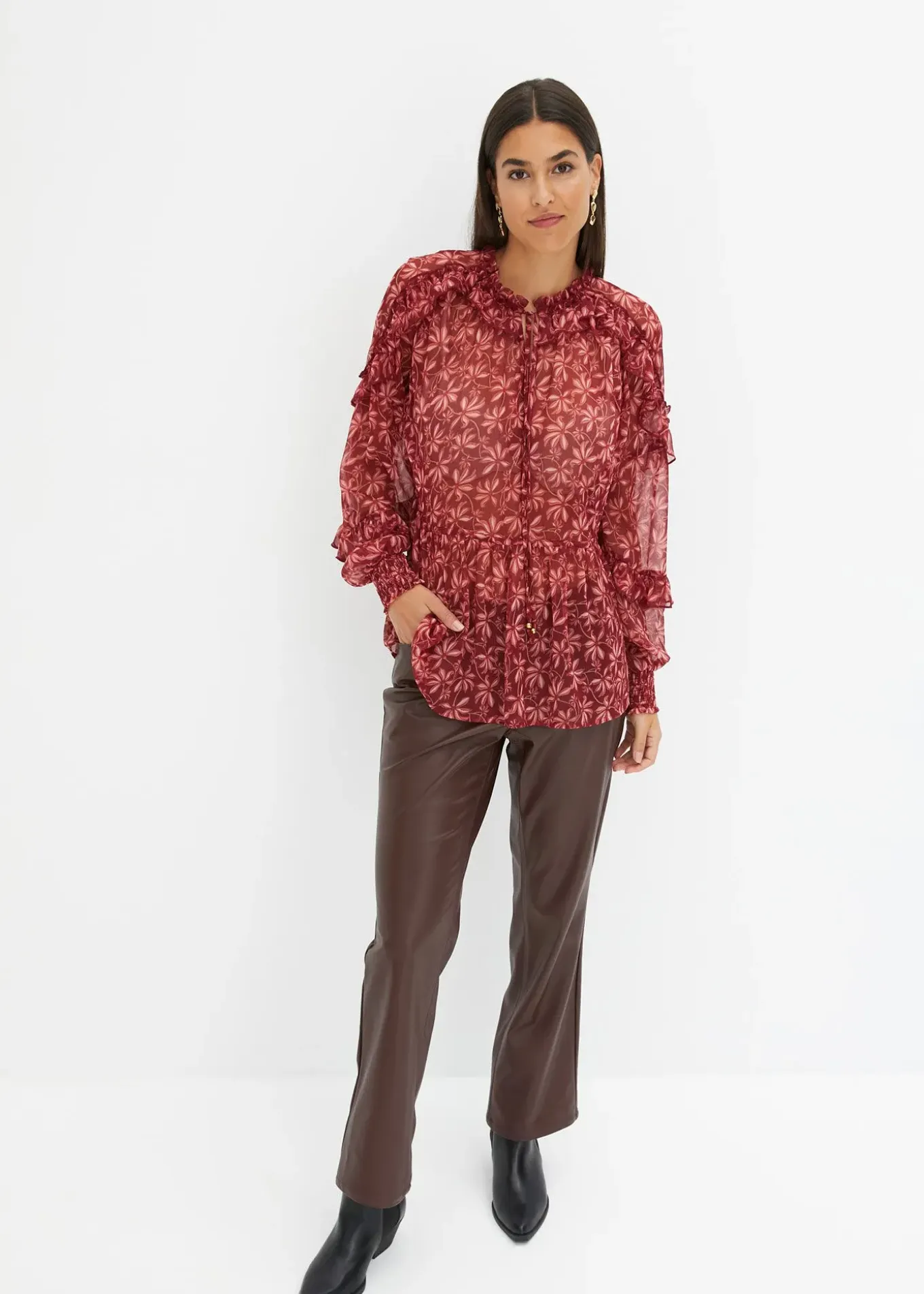 Blouse en mousseline