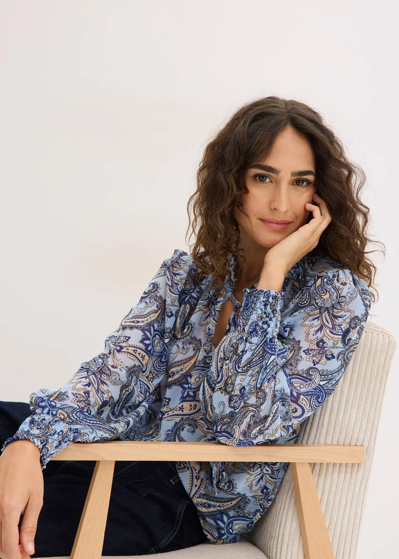 Blouse en mousseline