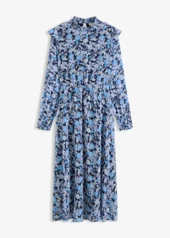 Blouse en mousseline à col montant