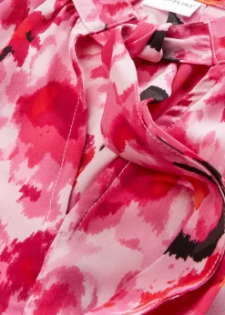 Blouse en mousseline avec lavallière