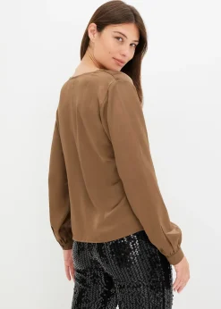 Blouse en satin fin