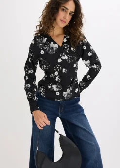 Blouse en satin fluide