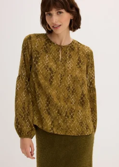 Blouse en satin fluide