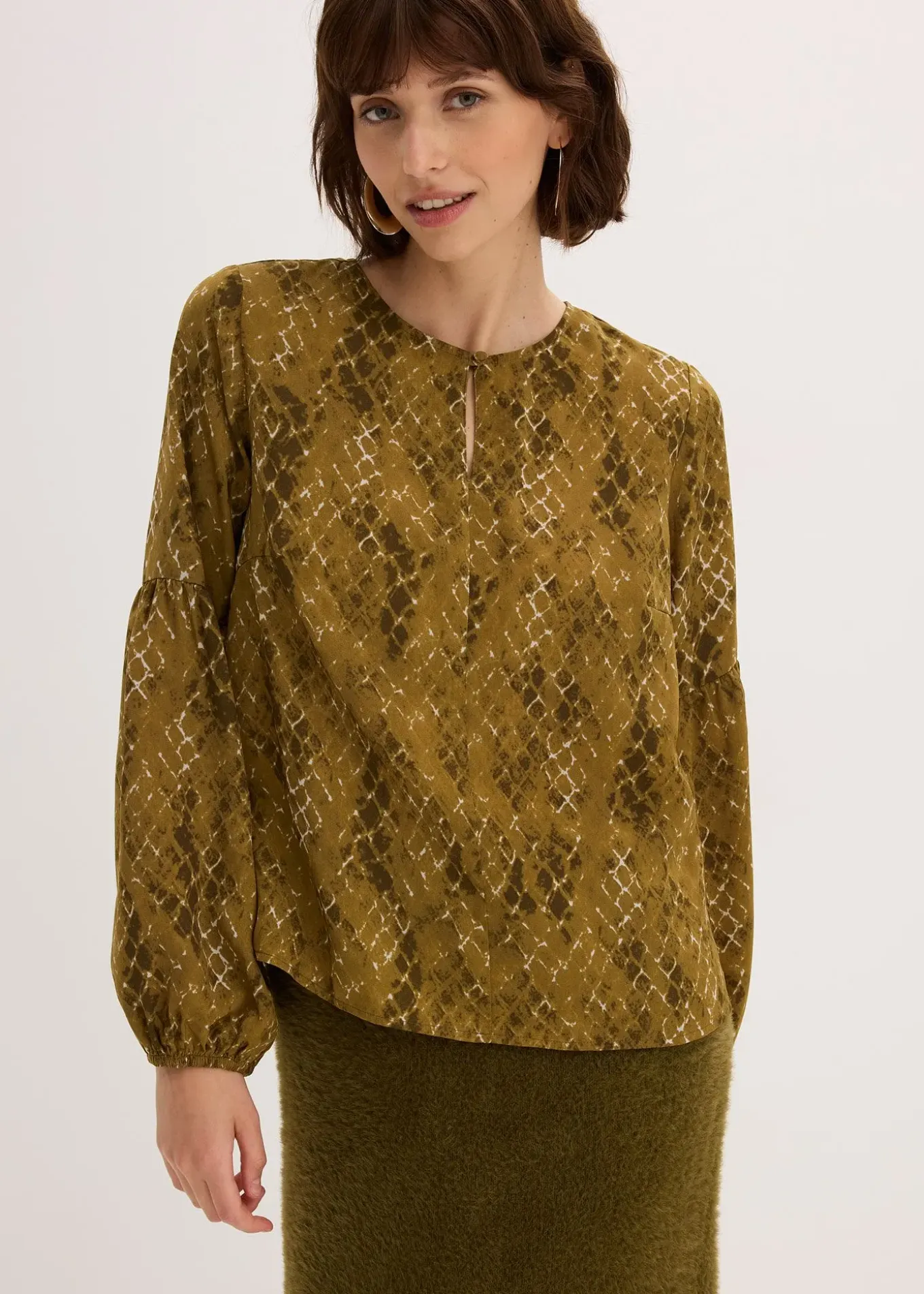 Blouse en satin fluide