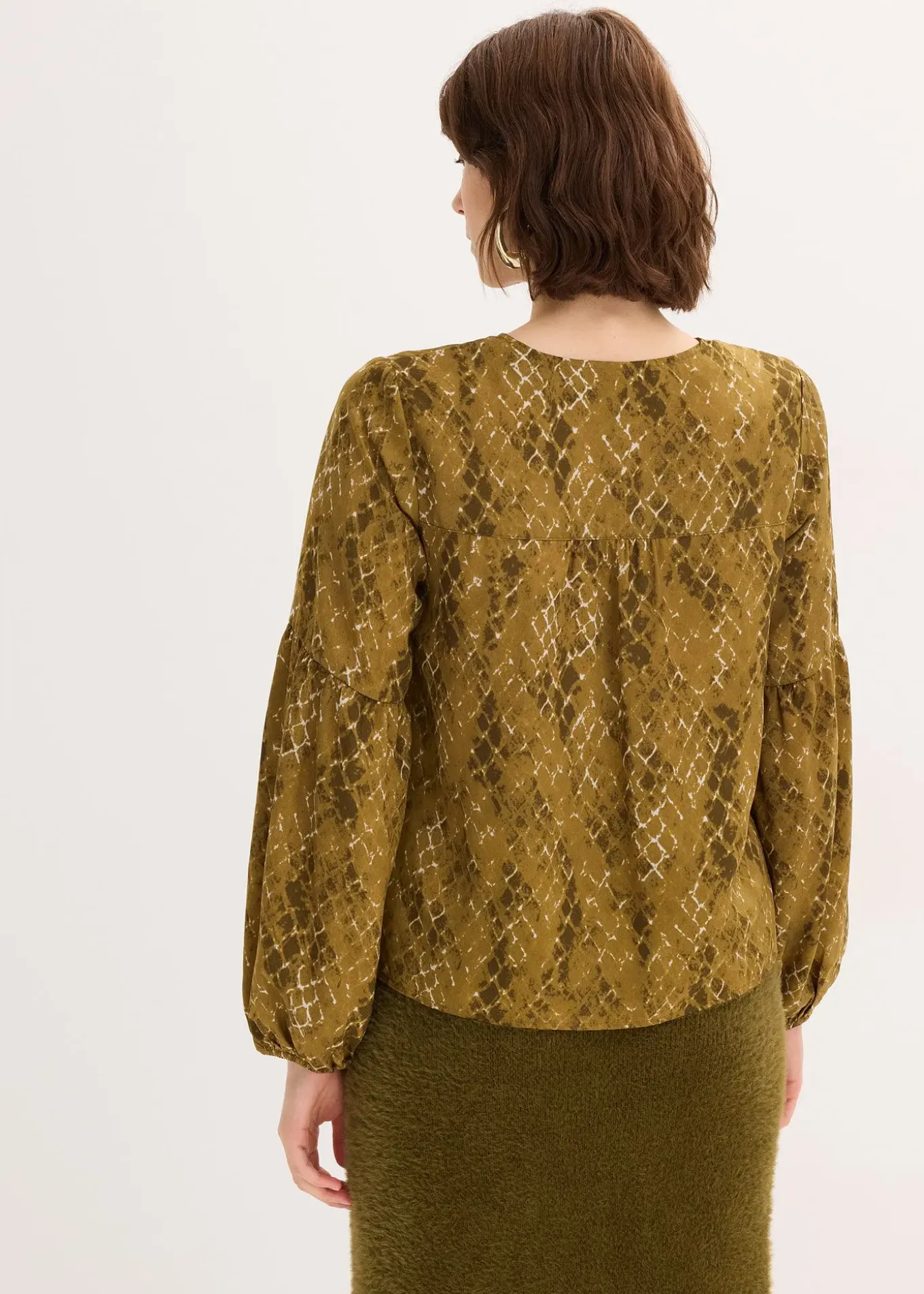 Blouse en satin fluide