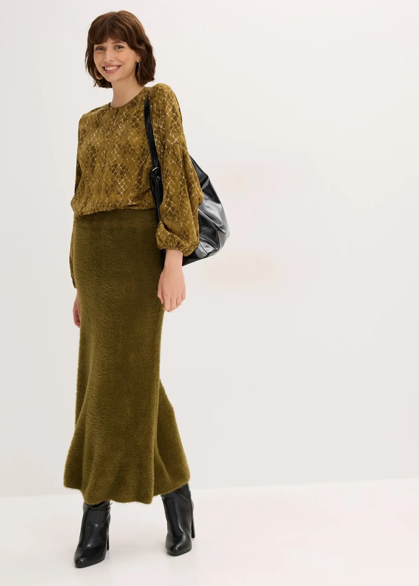 Blouse en satin fluide