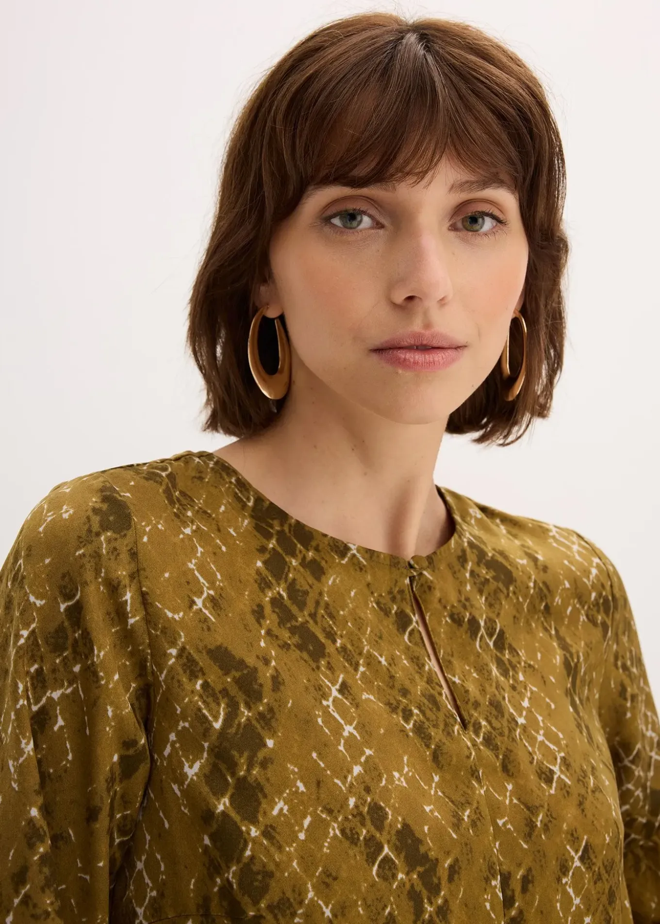 Blouse en satin fluide