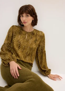 Blouse en satin fluide