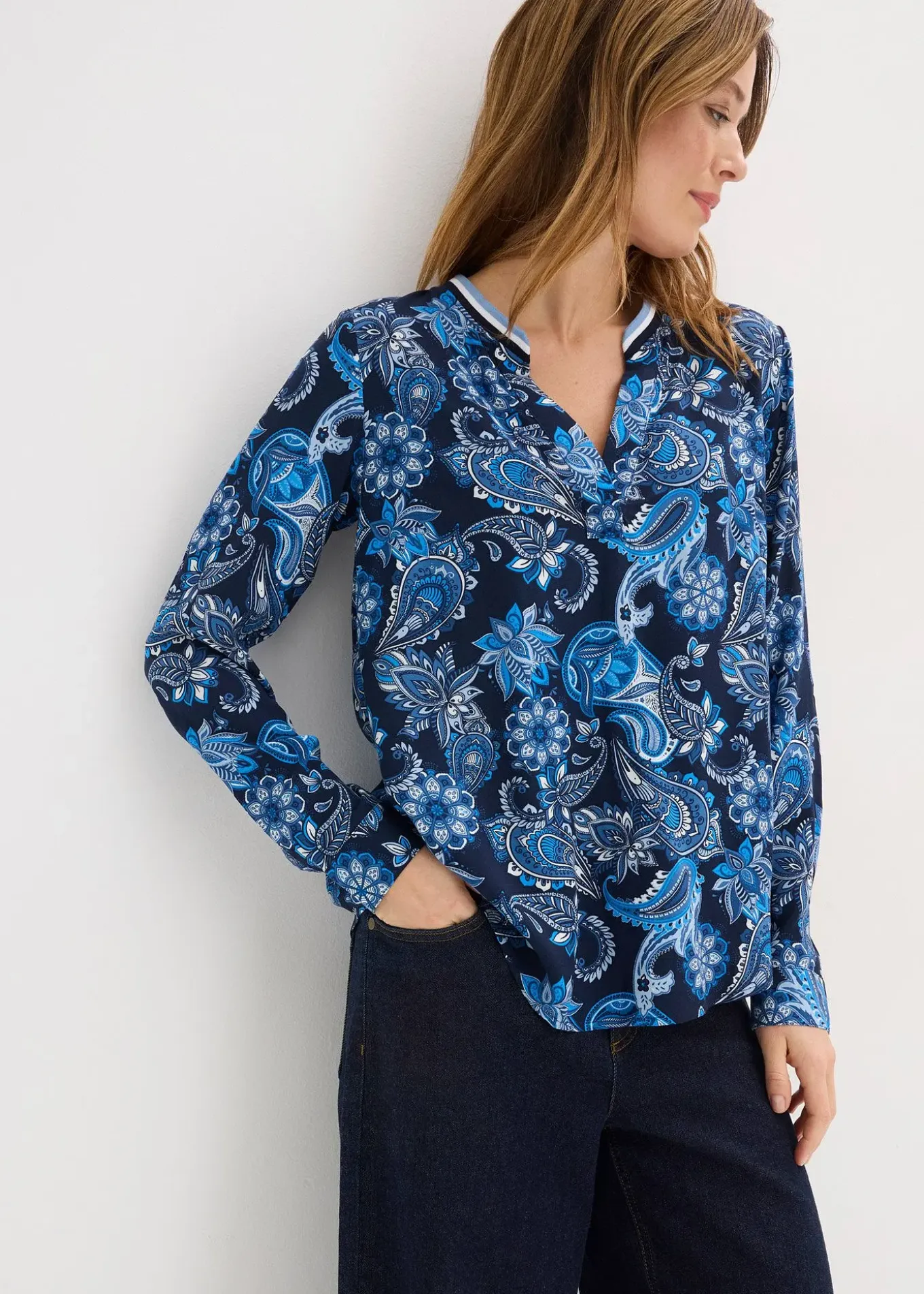 Blouse en viscose fluide