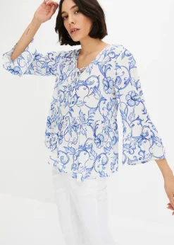 Blouse en viscose texturée