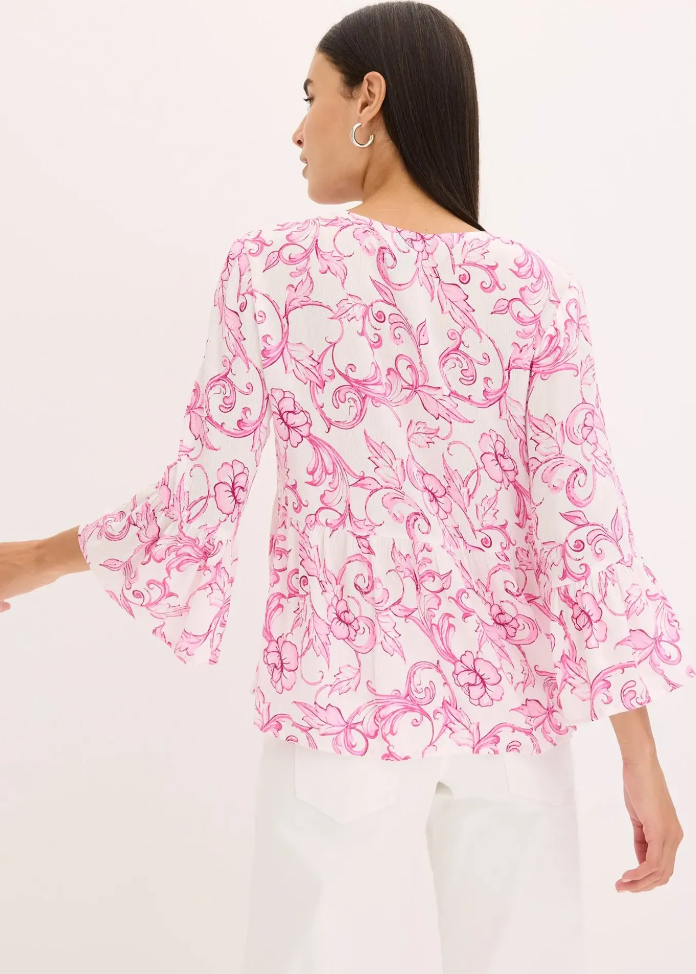 Blouse en viscose texturée