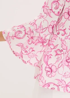 Blouse en viscose texturée