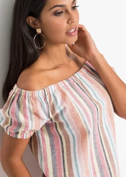 Blouse encolure Bardot