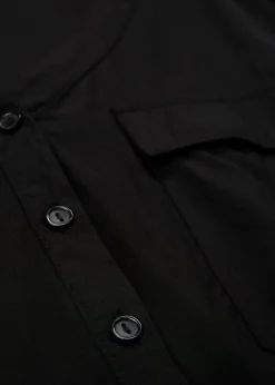 Blouse fluide à col en V et manches longues