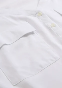 Blouse fluide à col en V et manches longues