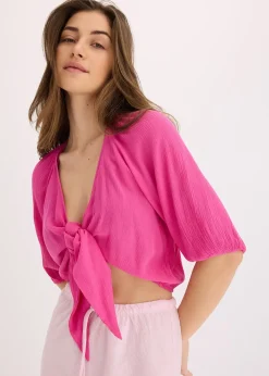 Blouse fluide en jersey viscose