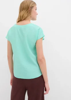 Blouse fluide en viscose mélangée