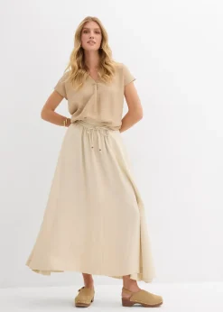 Blouse fluide en viscose mélangée