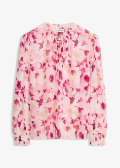 Blouse imprimée en mousseline