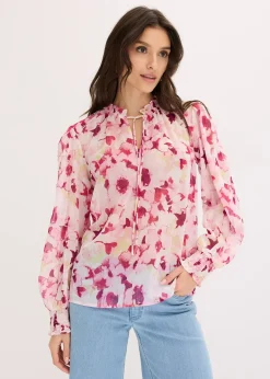 Blouse imprimée en mousseline