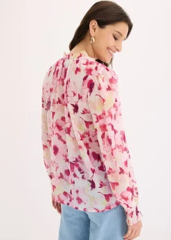 Blouse imprimée en mousseline