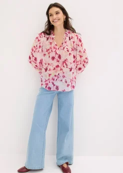 Blouse imprimée en mousseline