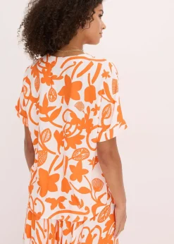 Blouse imprimée en viscose fluide