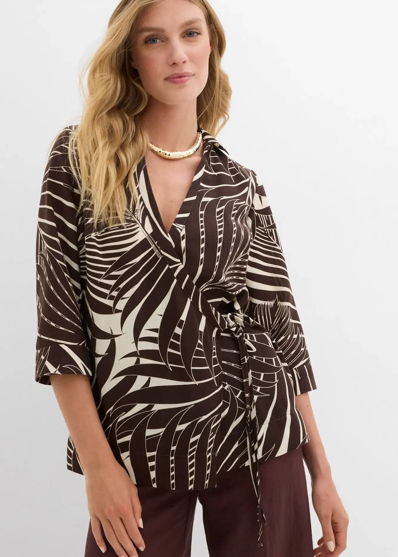 Blouse kimono aspect lin