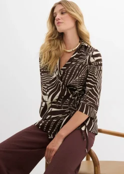 Blouse kimono aspect lin