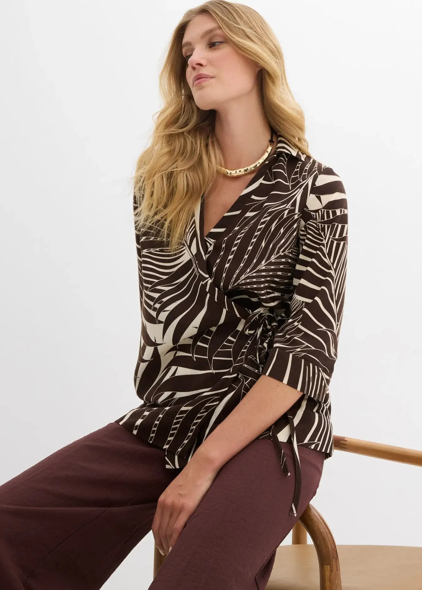 Blouse kimono aspect lin