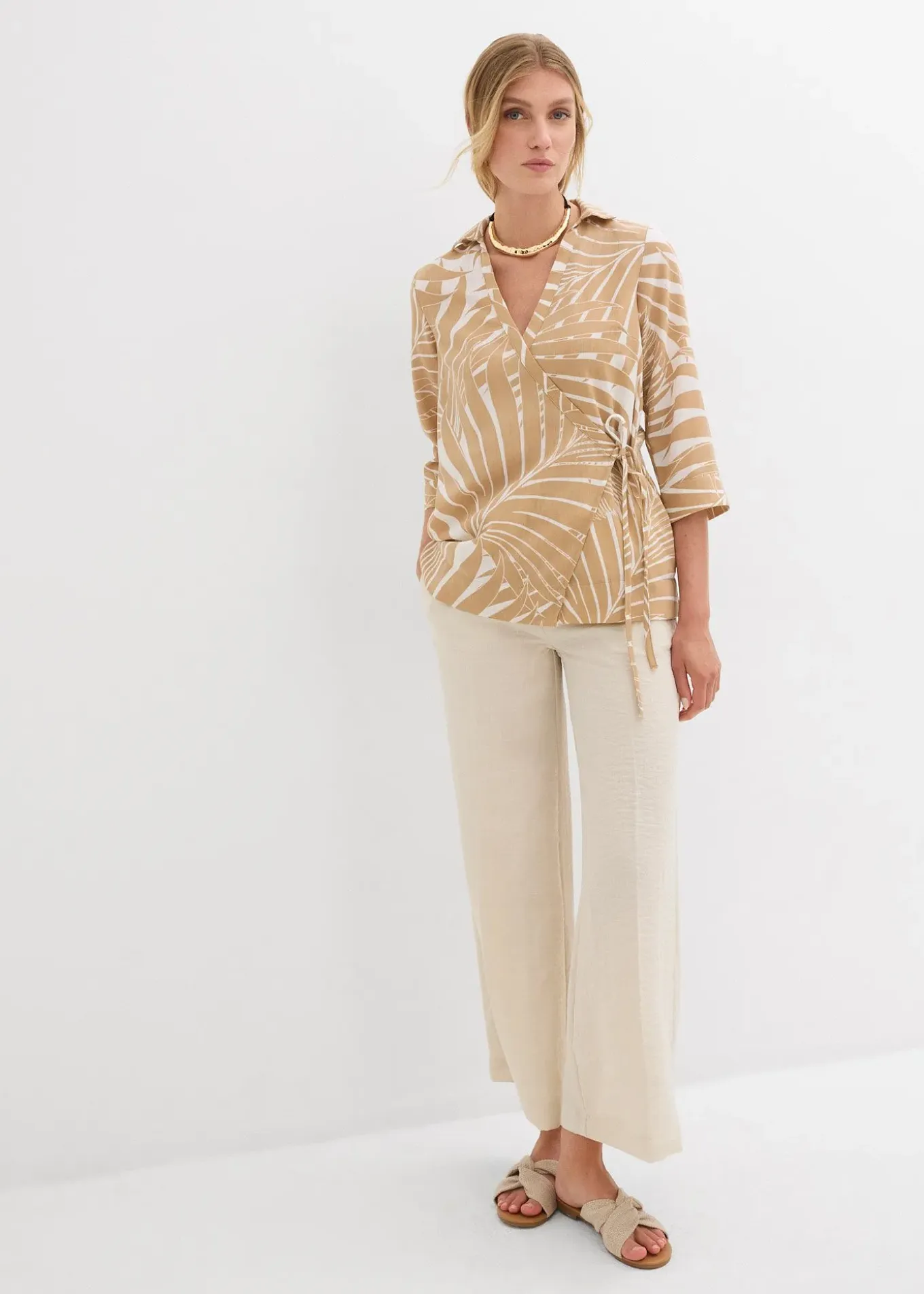 Blouse kimono aspect lin