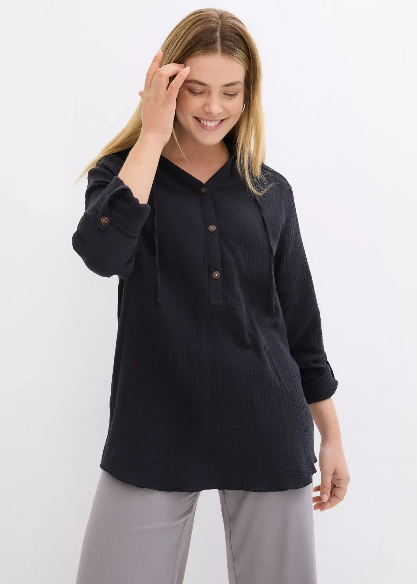 Blouse légère en gaze de coton