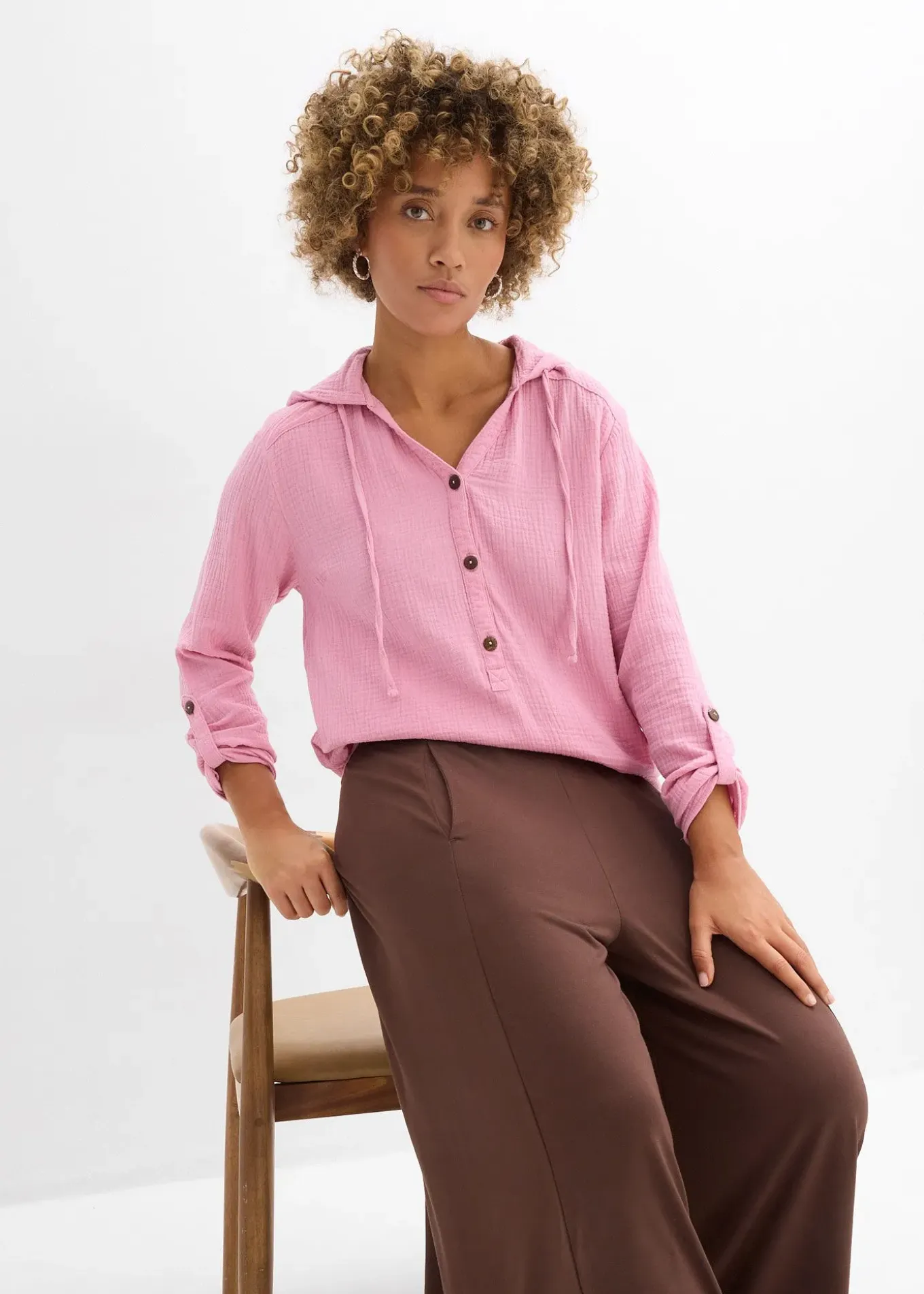 Blouse légère en gaze de coton