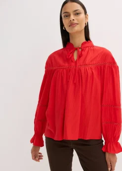Blouse légère en viscose mélangée