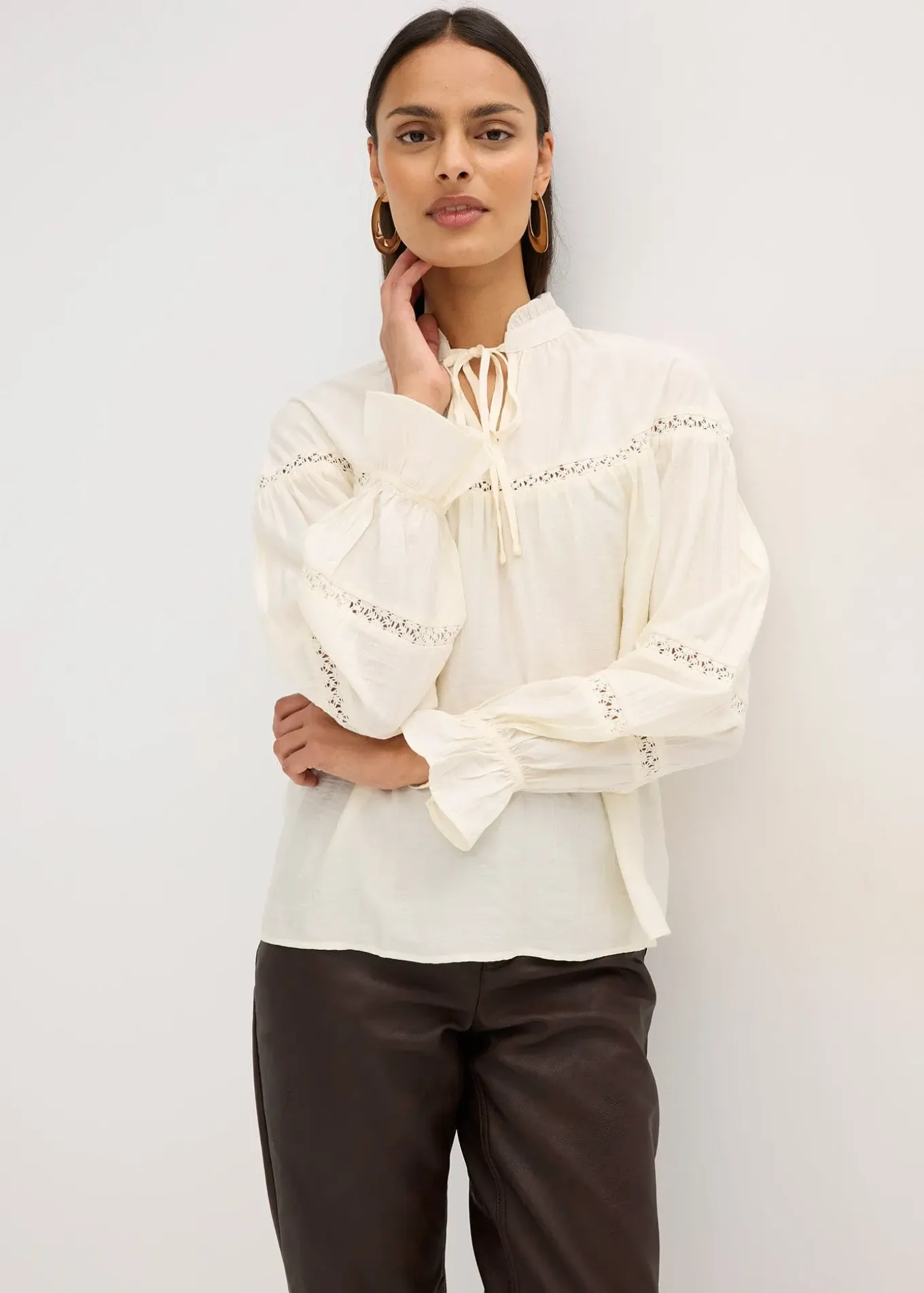 Blouse légère en viscose mélangée