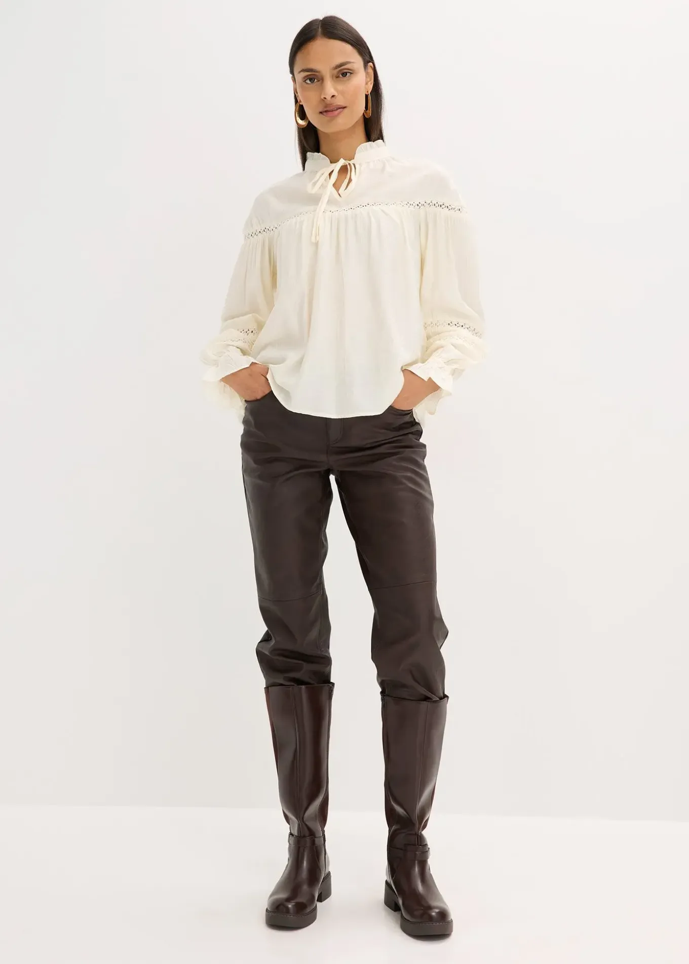 Blouse légère en viscose mélangée