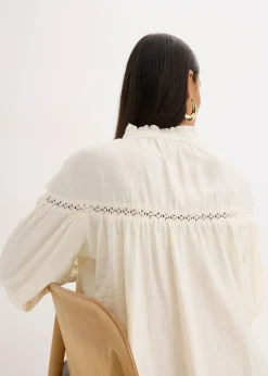 Blouse légère en viscose mélangée