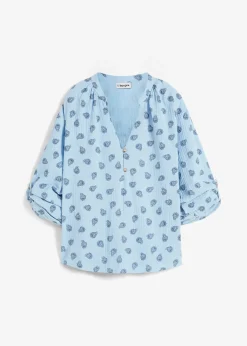 Blouse légère et oversize en gaze de coton