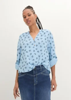 Blouse légère et oversize en gaze de coton