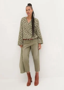 Blouse légère et oversize en gaze de coton