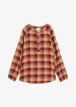 Blouse longue en flanelle