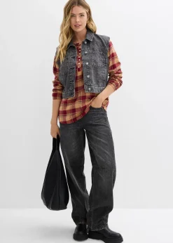 Blouse longue en flanelle