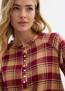 Blouse longue en flanelle