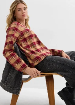 Blouse longue en flanelle